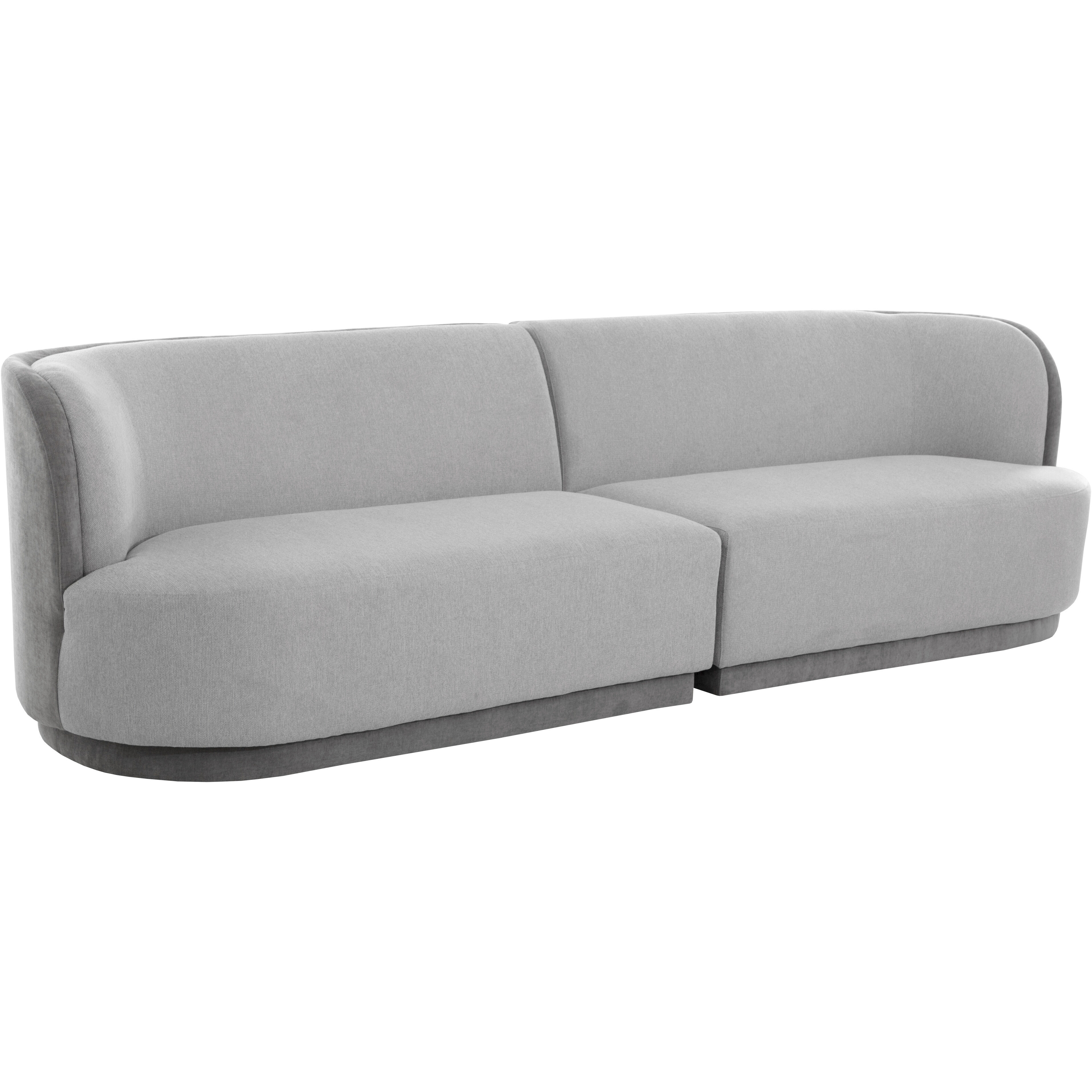 Jaclyn Egypt Light Grey / Danny Medium Grey Modular Right Armchair